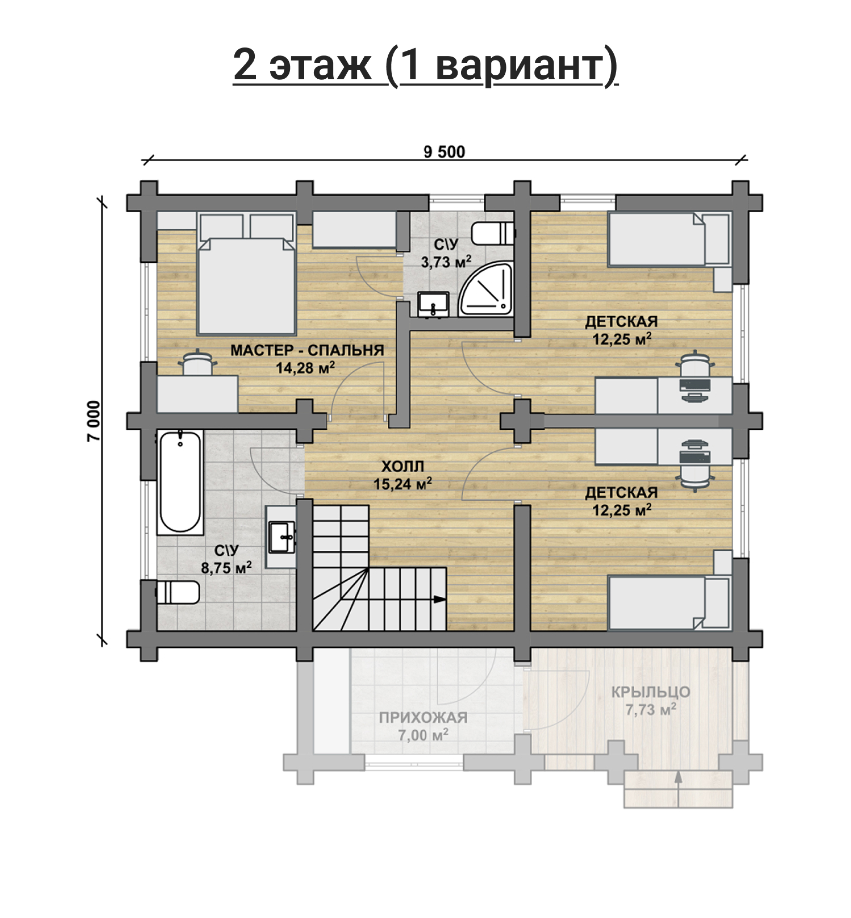 Дом из бревна VZ-141