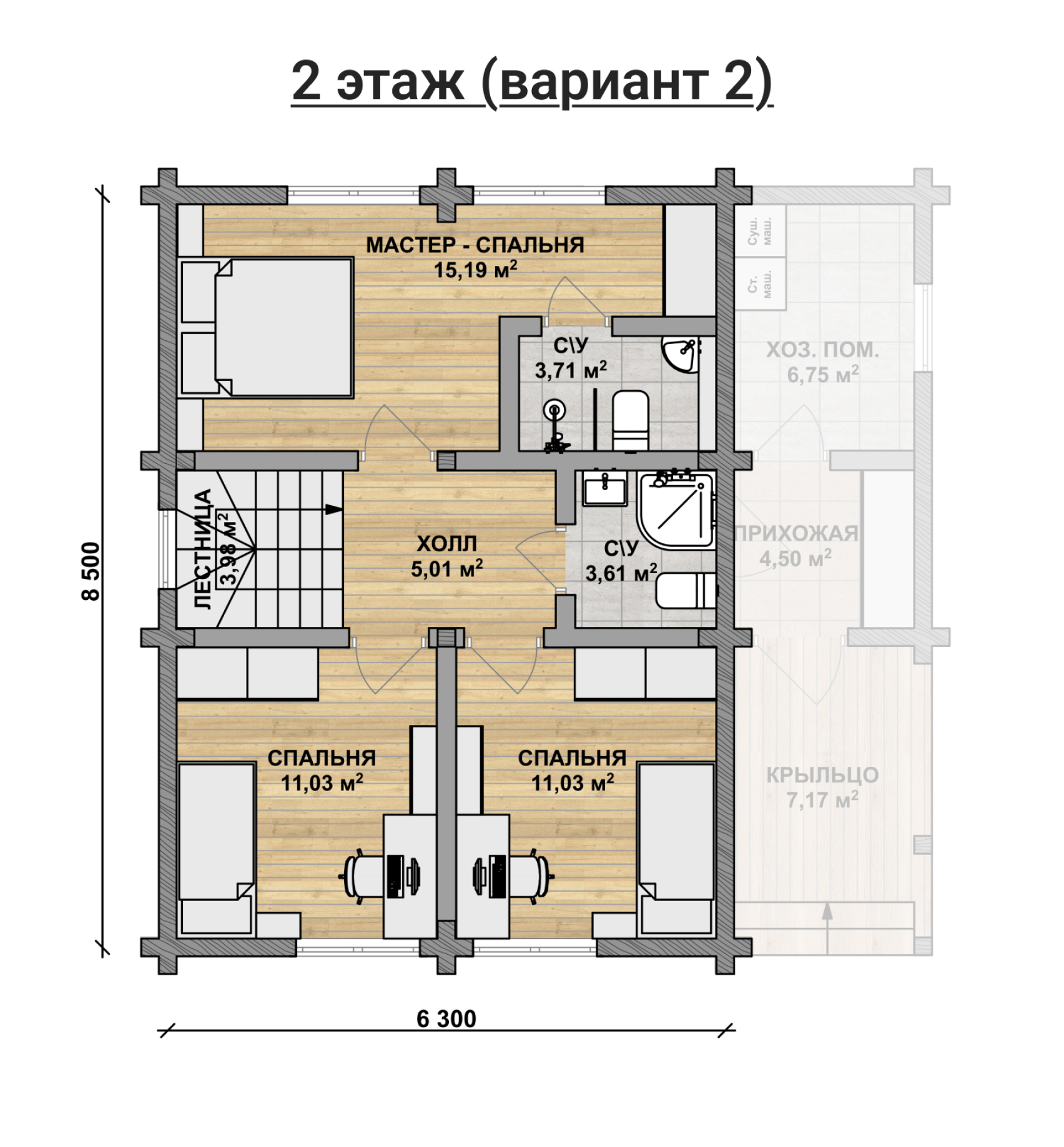 Дом из клееного бруса VZ-342