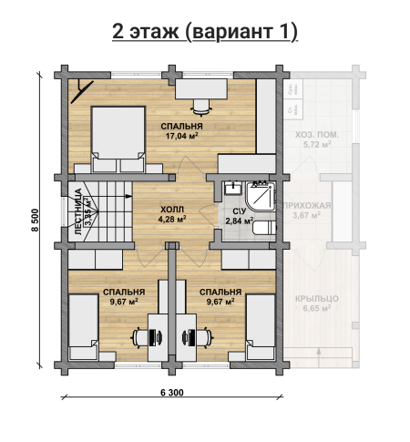 Дом из клееного бруса VZ-342
