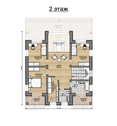 Дом из камня VZ-7005